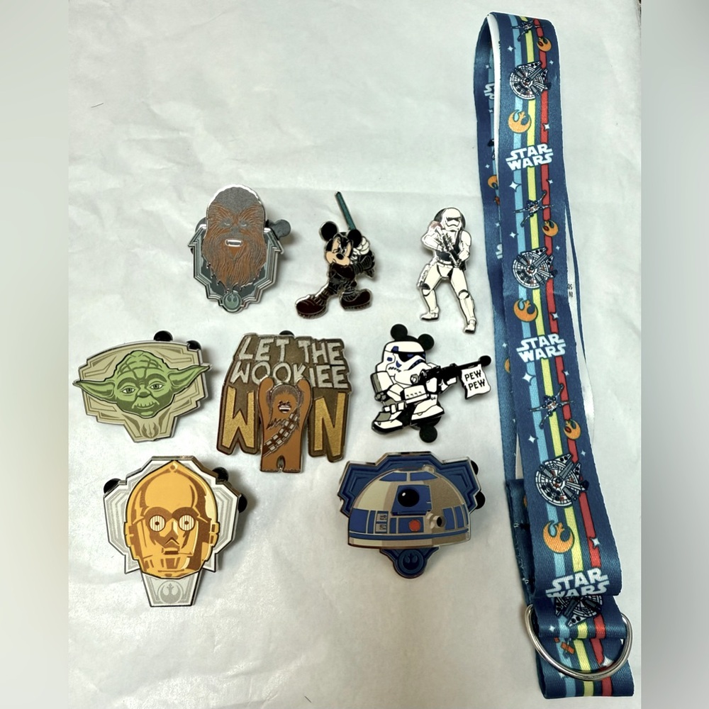 Star Wars Themed Lanyard and Pin Set